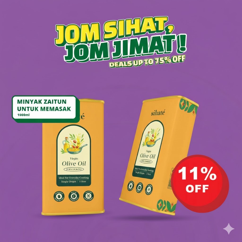 Minyak Masak Sihate Cooking Virgin Olive Oil. Minyak Zaitun Untuk Masak ...
