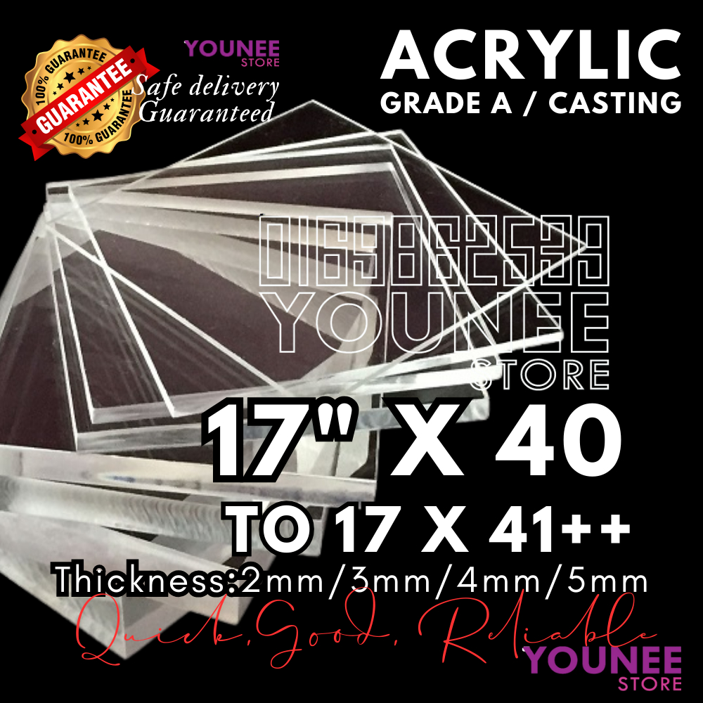 17 x 40 inches to 41++ inches acrylic sheet with 2mm, 3mm 4mm and 5mm ...