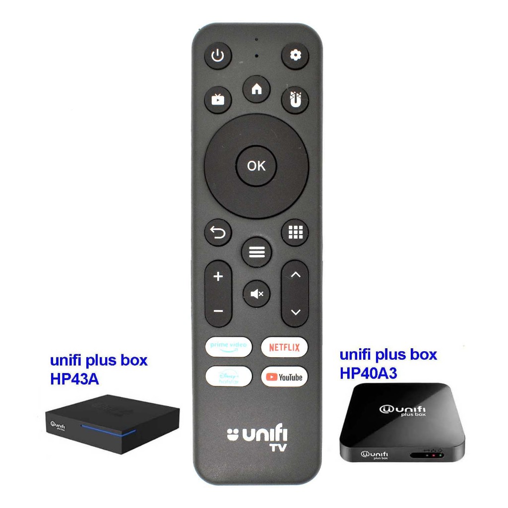 Unifi Plus Box Compatible Remote Control HP43A HP40A3 HP4BF myunifi TM ...