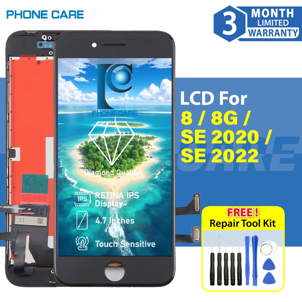 Lcd Compatible For IP 8 / SE2 SE 2020 / SE3 SE 2022 (With Touch Screen ...