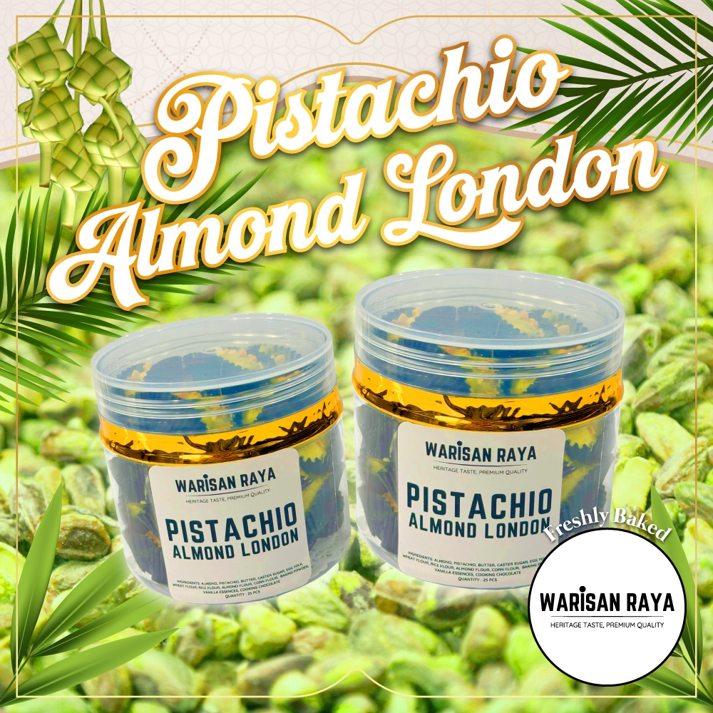 PISTACHIO ALMOND LONDON COOKIES | WARISAN RAYA HERITAGE TASTE WITH ...