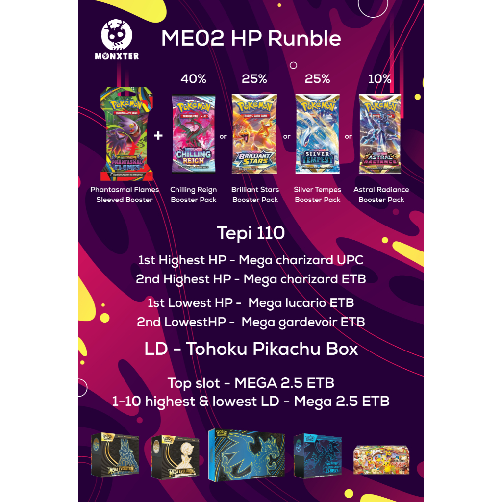 Pokemon - ME02 HP Rumble 120 slot | Shopee Malaysia