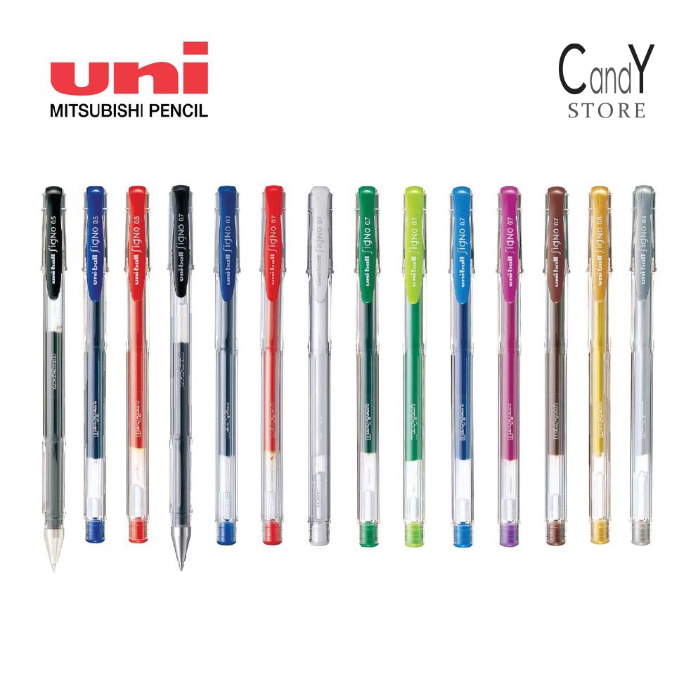 Uni ball Signo Roller Gel Pen UM-100 0.5mm 0.7mm 0.8mm | Shopee Malaysia