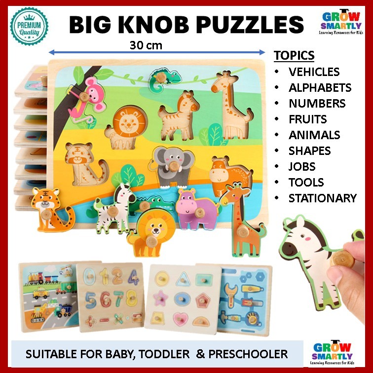 Premium Quality Wooden Puzzle for kids ABC puzzle Montessori toys for ...