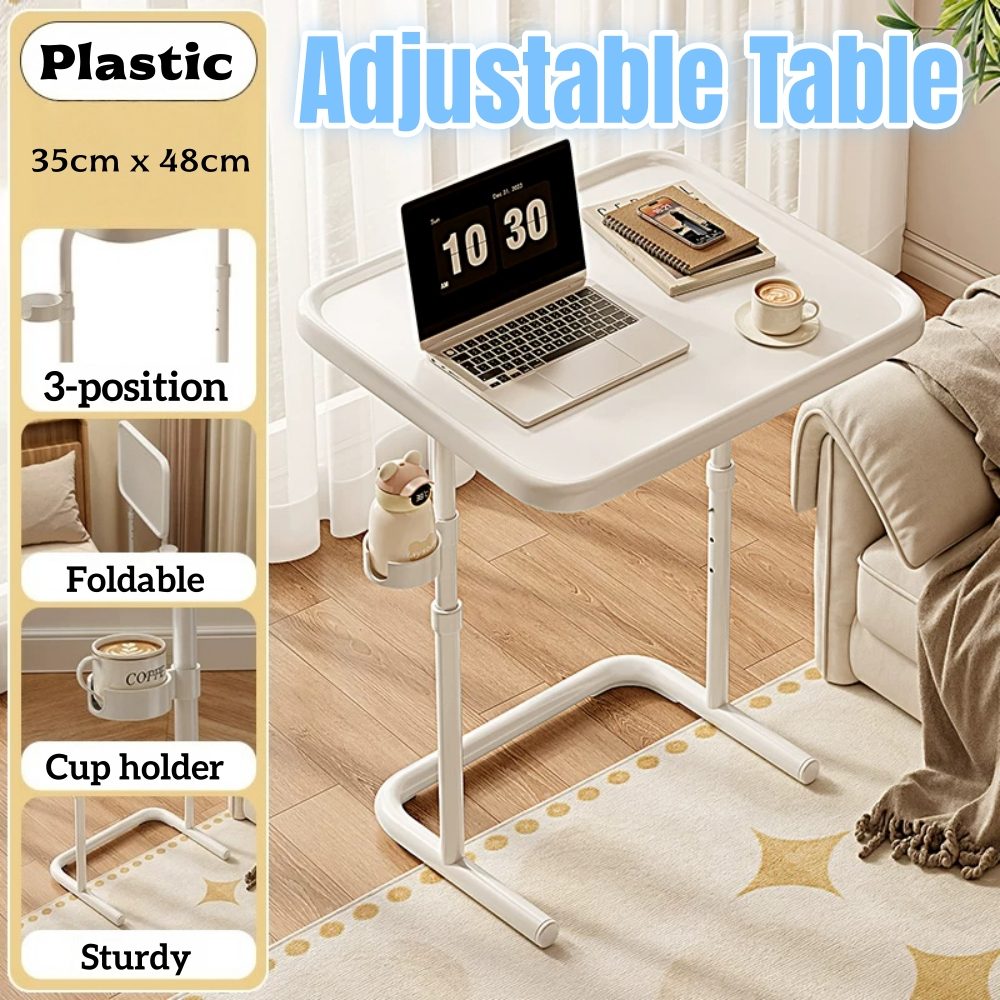 Adjustable Bedside Laptop Table Sofa Side Table Portable Computer Desk ...