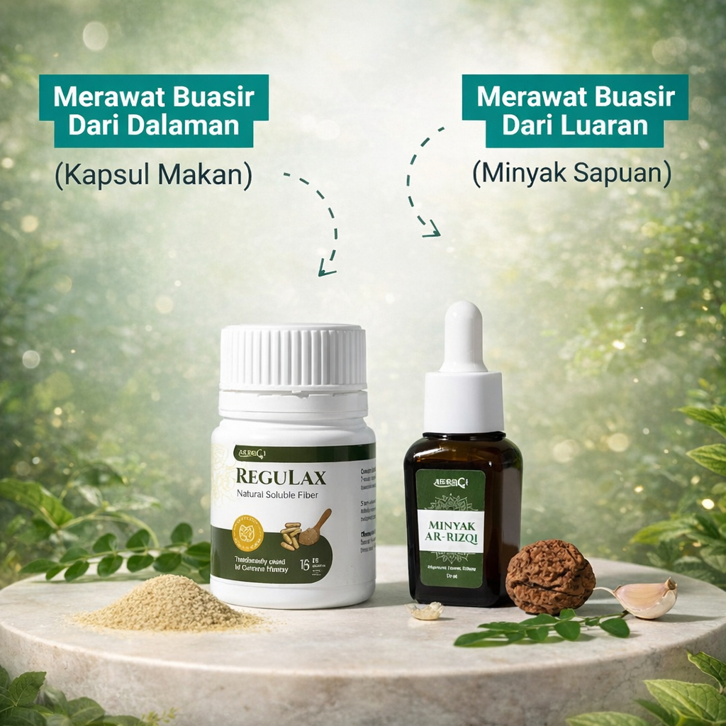 HQ Stock - Regulax & Minyak Ar-Rizqi – Dual Therapy Herba Buasir ...