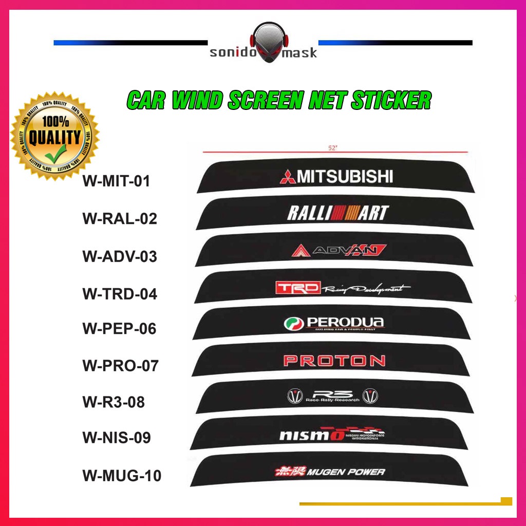 CAR WIND SCREEN NET STICKER | Shopee Malaysia