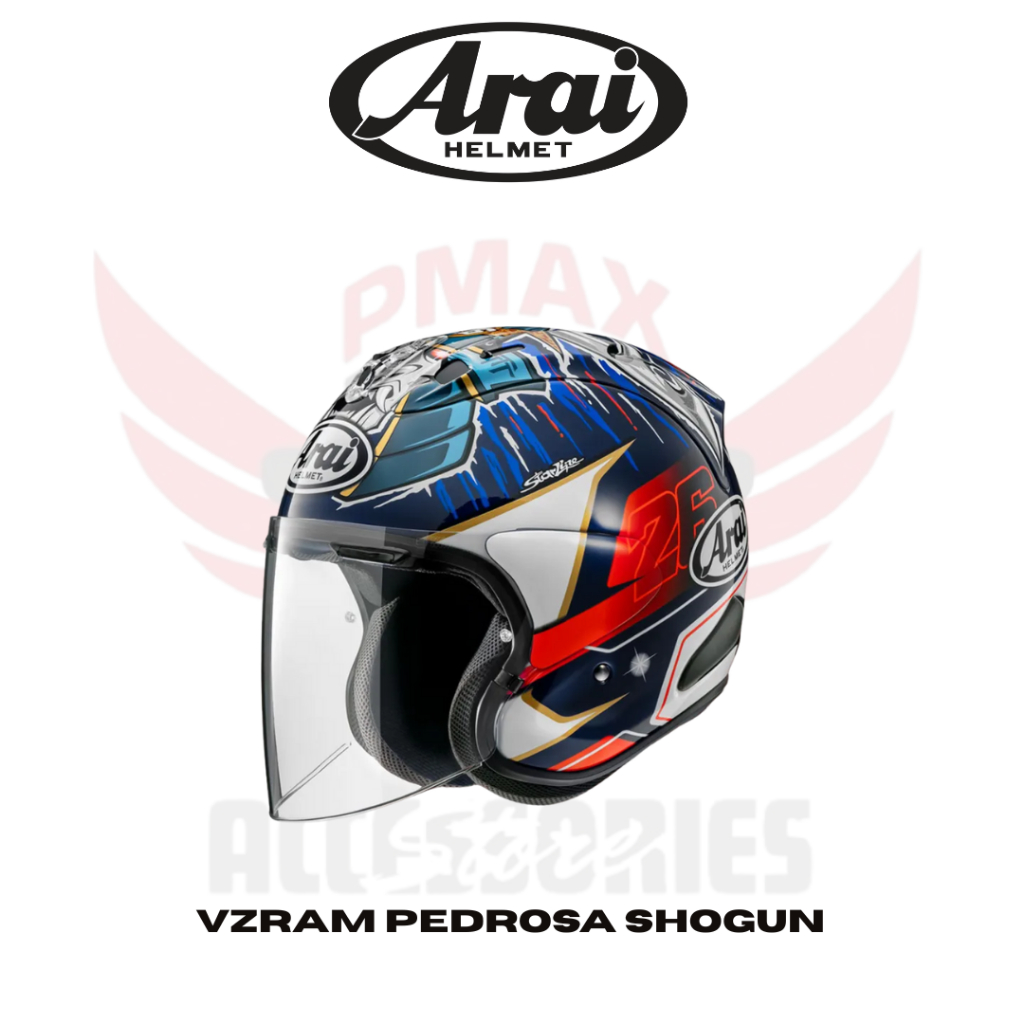 ARAI Vz-ram Pedrosa Shogun Open Face Helmet 100% Original Made In