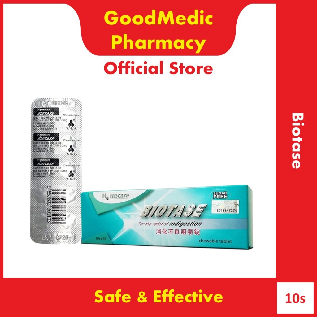 Biotase Tablet (10s) For Indigestion | Shopee Malaysia