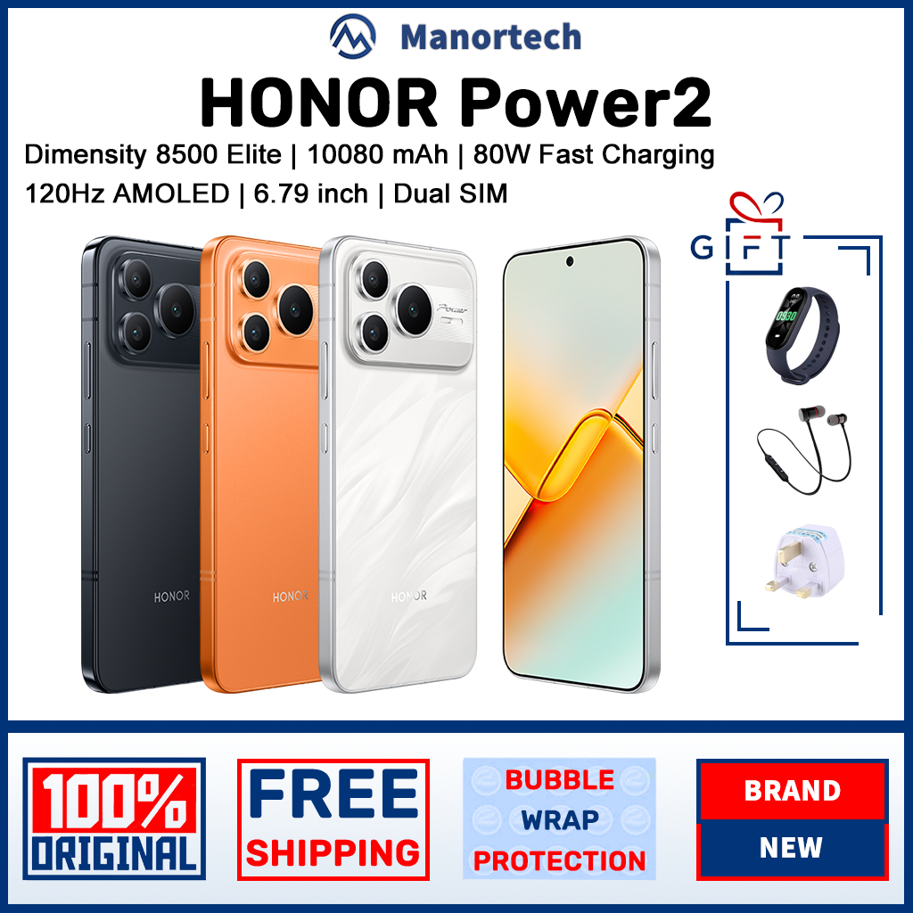HONOR Power2 | Dimensity 8500 Elite | 6.79 inch AMOLED | 10080 mAh Large Battery 80W Fast Charging | Honor Power 2