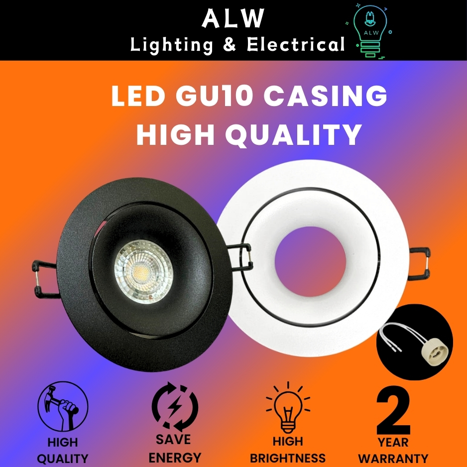 LED Recessed Eyeball Casing Module Design GU10 FITTING | Shopee Malaysia