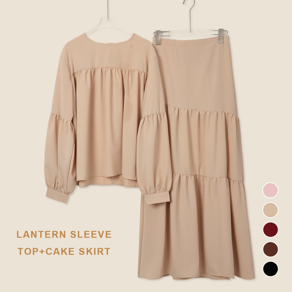 YOUMILIER ROSSA RUFFLE LAYER ELEGANT COMFORT MODEST SET YMWM104 ...