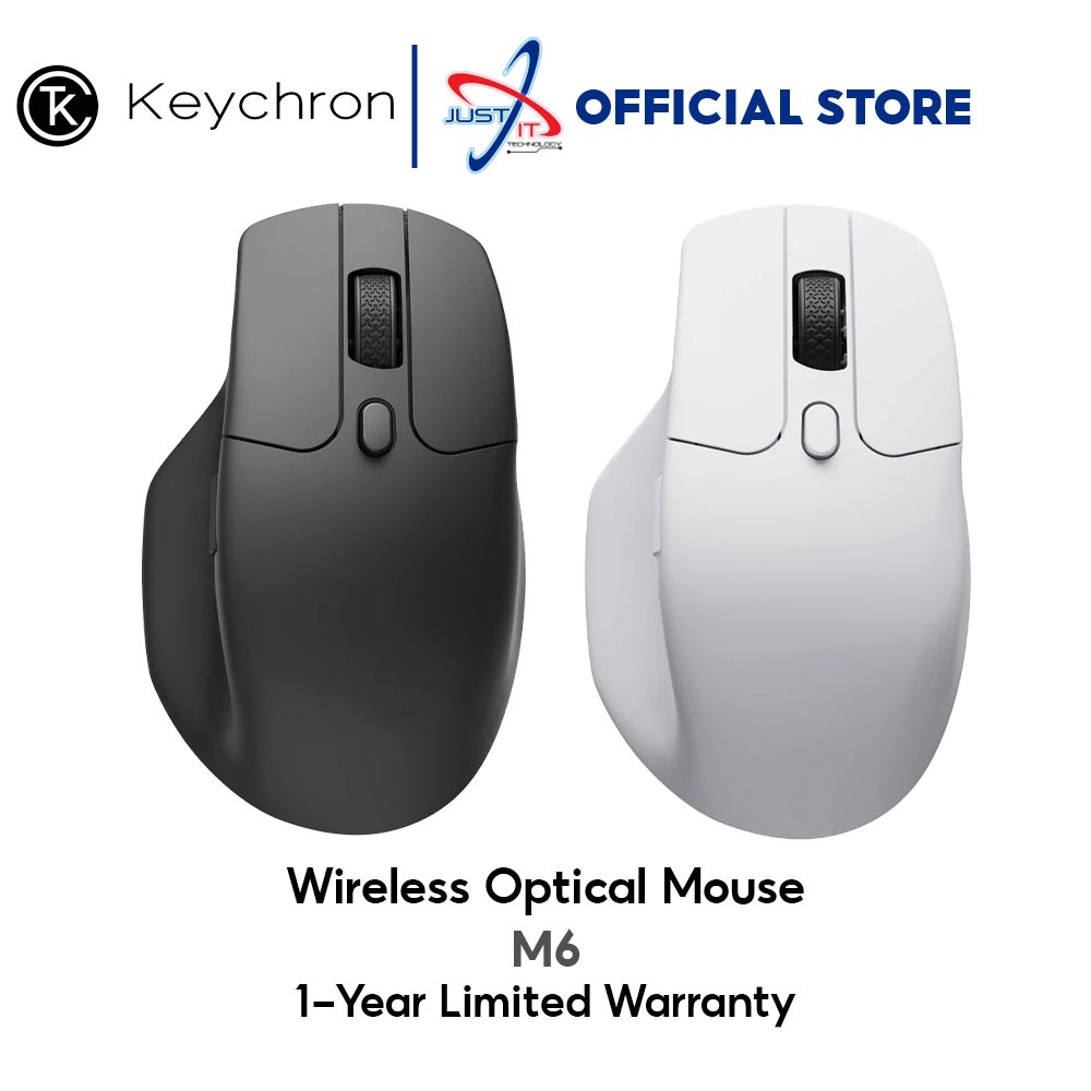 Keychron M6 ワイヤレスマウス 8KHz 静音 メタルホイール Keychron M6