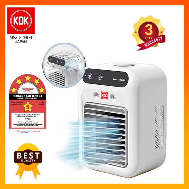 KDK Air cooler Desktop fan Mist fan Cooling fan 500ML Water tank Two ...