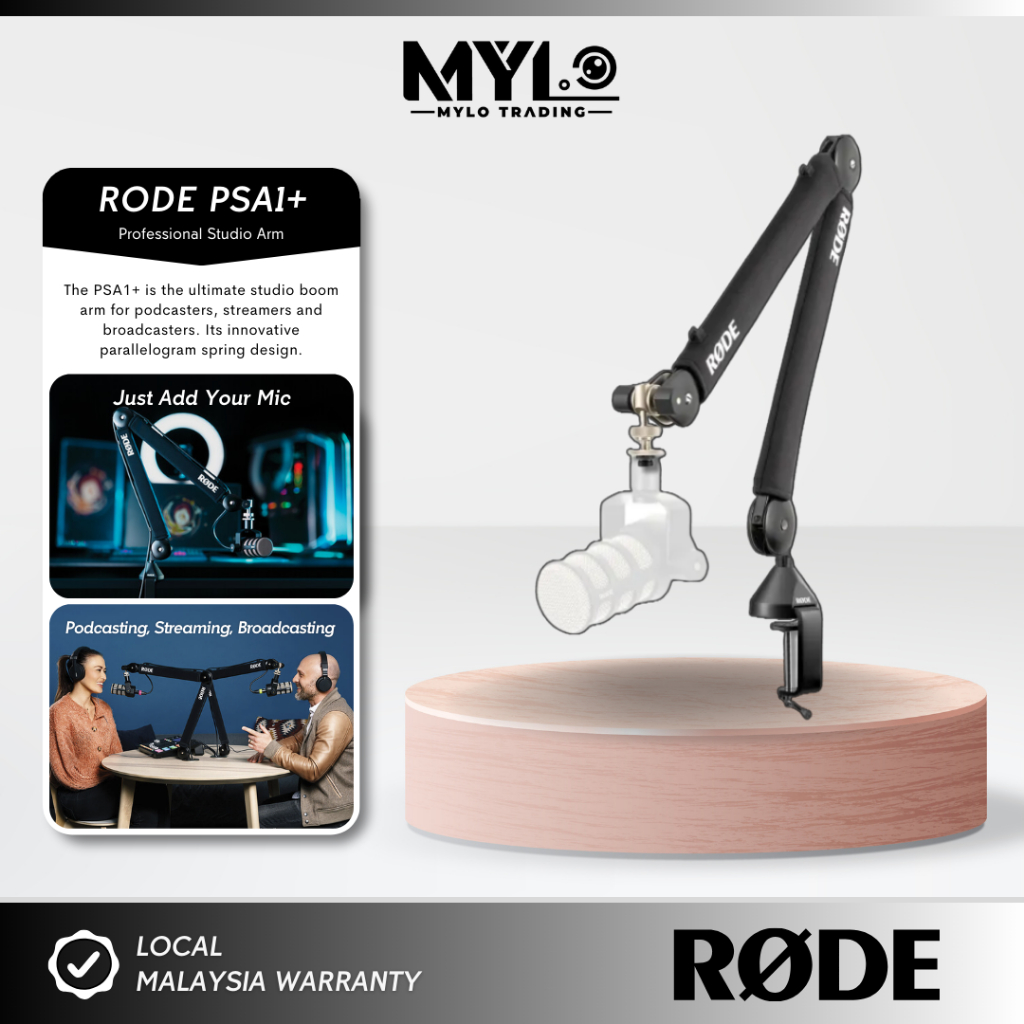 Rode PSA1 PSA1+ PSA1 Plus Studio Boom Arm for Broadcast Microphones ...