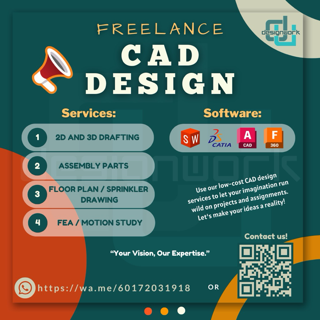 2D 3D Service Model Drafting Assembly Floorplan FEA Motion CATIA ...