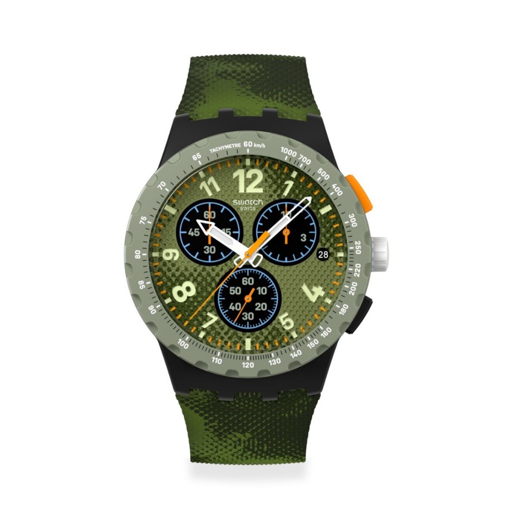 Swatch MIDDAY CAMO Watch 42mm SUSB423 | Shopee Malaysia