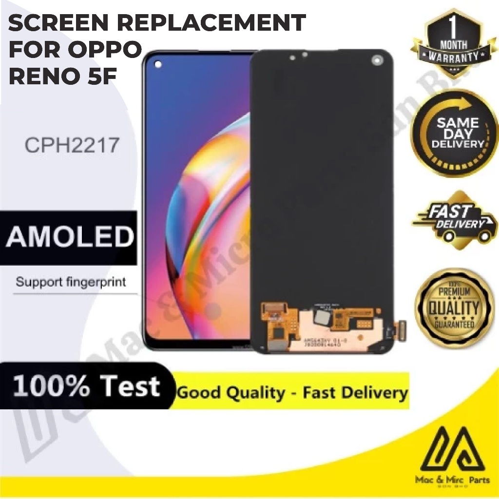 OPP Reno 5F Fullset LCD ORIGINAL Quality Touch Screen Digitizer ...