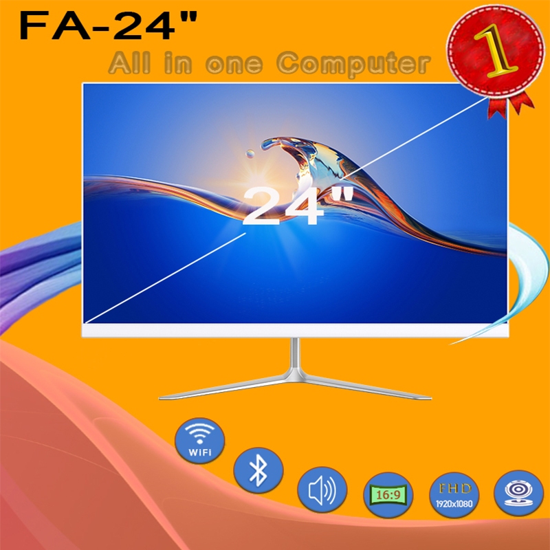 24/27 inch narrow bezel 10 point capacitive touch all-in-one desktop ...