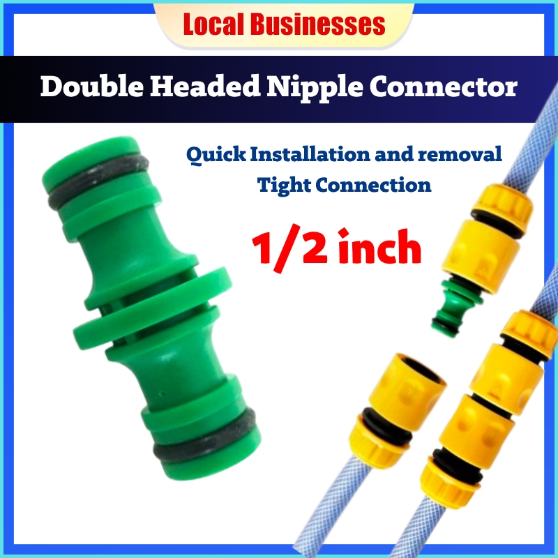 Double Headed Pacifier Tap Hose Connector Faucet Adapter Garden Water ...
