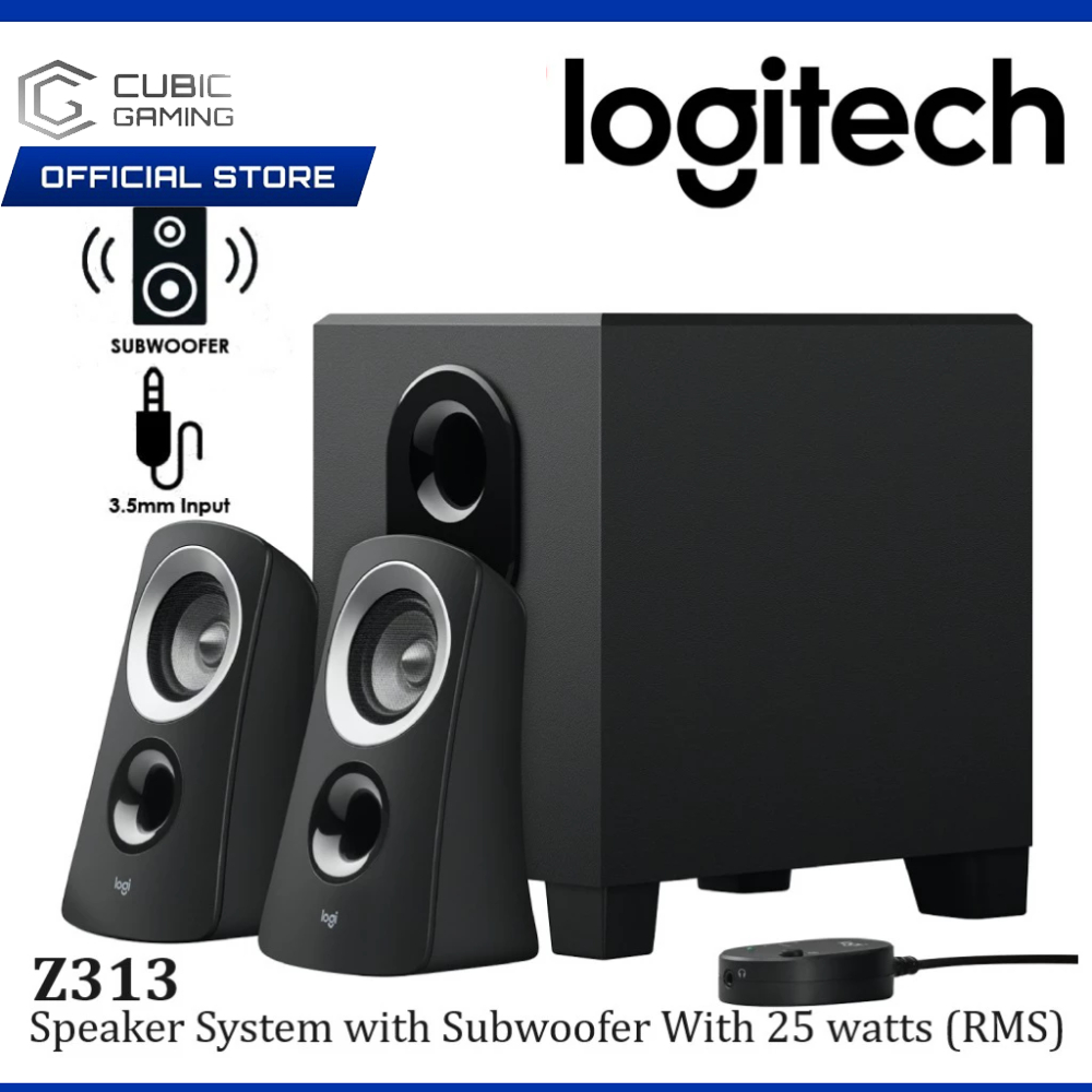 LOGITECH Z313 2.1 SPEAKER SYSTEM WITH RICH BALANCED SOUND WITH ...