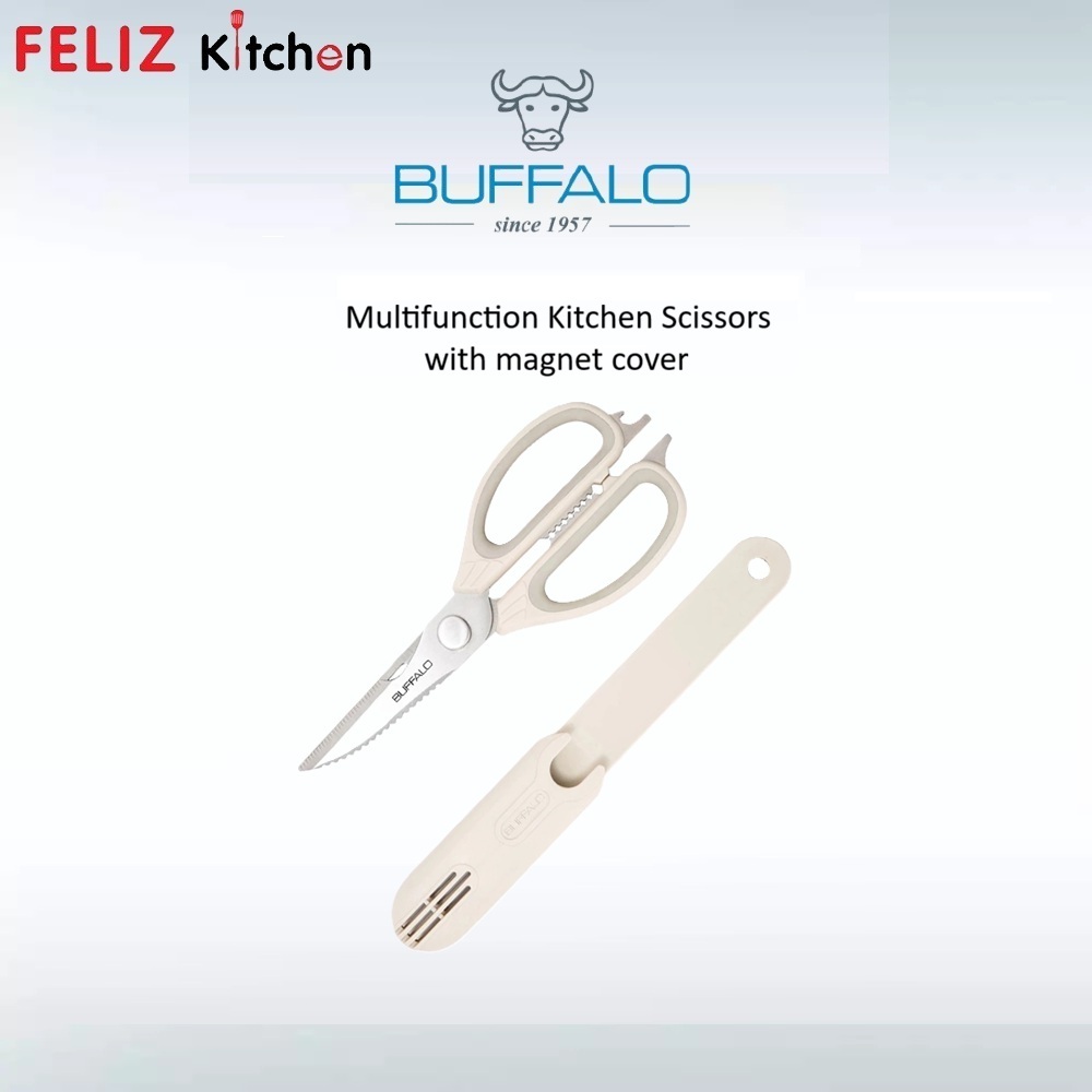 Buffalo Multi-Functional Premium Stainless Steel Kitchen Scissor ...