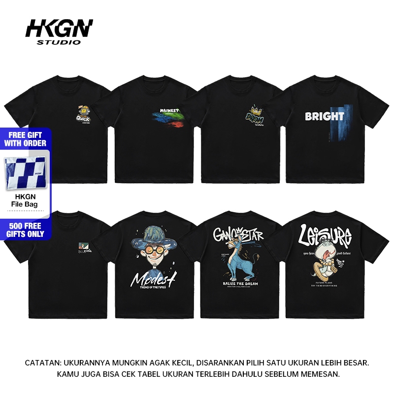 【Free Gift】HKGN Art Series Icy Cotton Cool Feeling Short Sleeve T-Shirt ...
