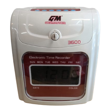 PUNCH CARD MACHINE GEOMASTER GD USED / 360D MESIN PUNCH ATTENDANCE TIME ...
