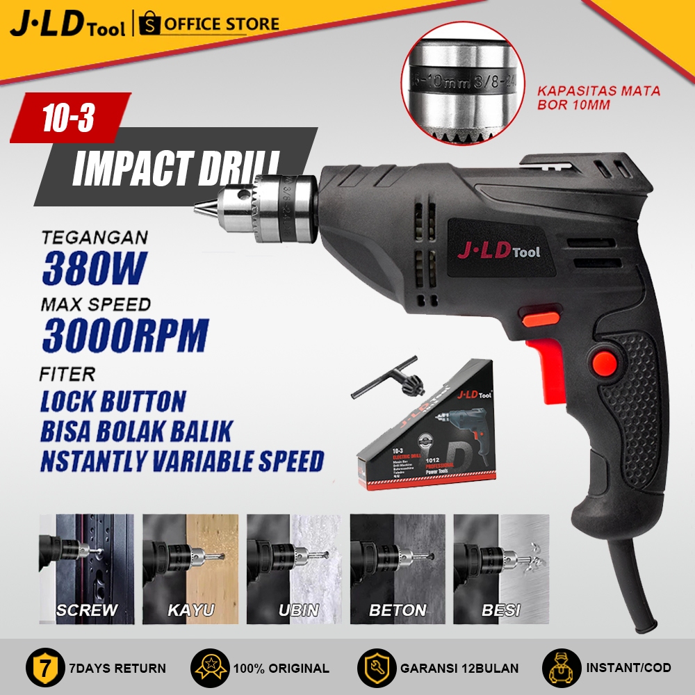 JLD Electric Impact Drill Corded Impact Drill Wall Drilling Machine ...