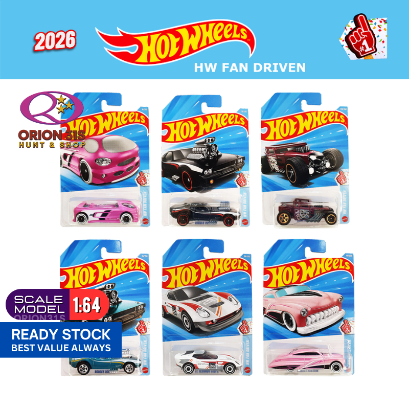 Hot Wheels 2026 HW Fan Driven Bone Shaker/ Purple Passion/ Deora II ...