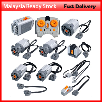 MOS 11PCS Brick Motor Power Function Kit With technic Parts Includes AA Battery Box 2.4g Speed Control Remote Receiver 5
