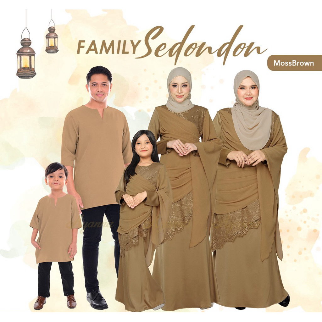 Baju Raya 2026 Color MossBrown, Baju kurung, Kurta dan Baju Melayu ...