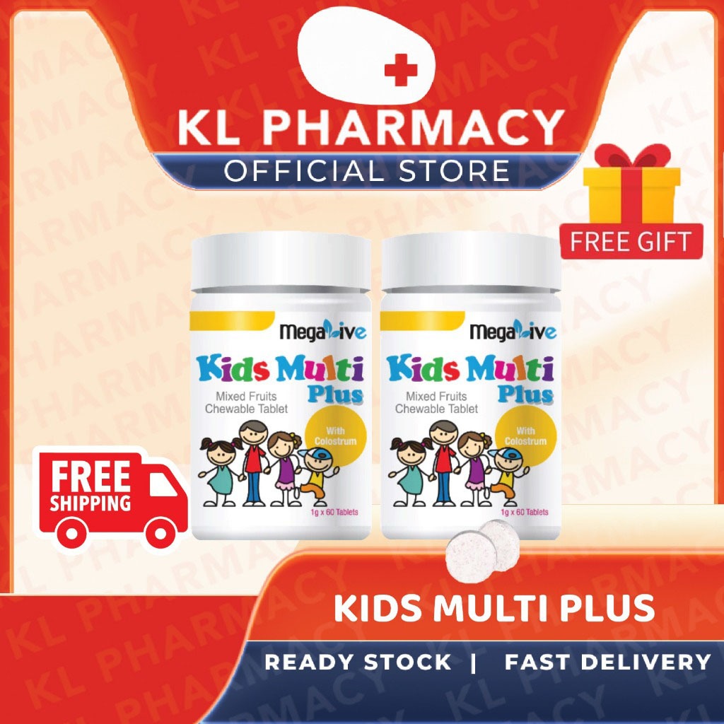 [FAST SHIPMENT!!] MEGALIVE KIDS MULTI PLUS 2X60'S CHEW TAB | Shopee ...