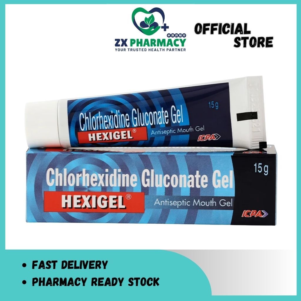 [Exp 07/2026] Hexigel 1% w/w 15g- Antiseptic Mouth Gel | Shopee Malaysia