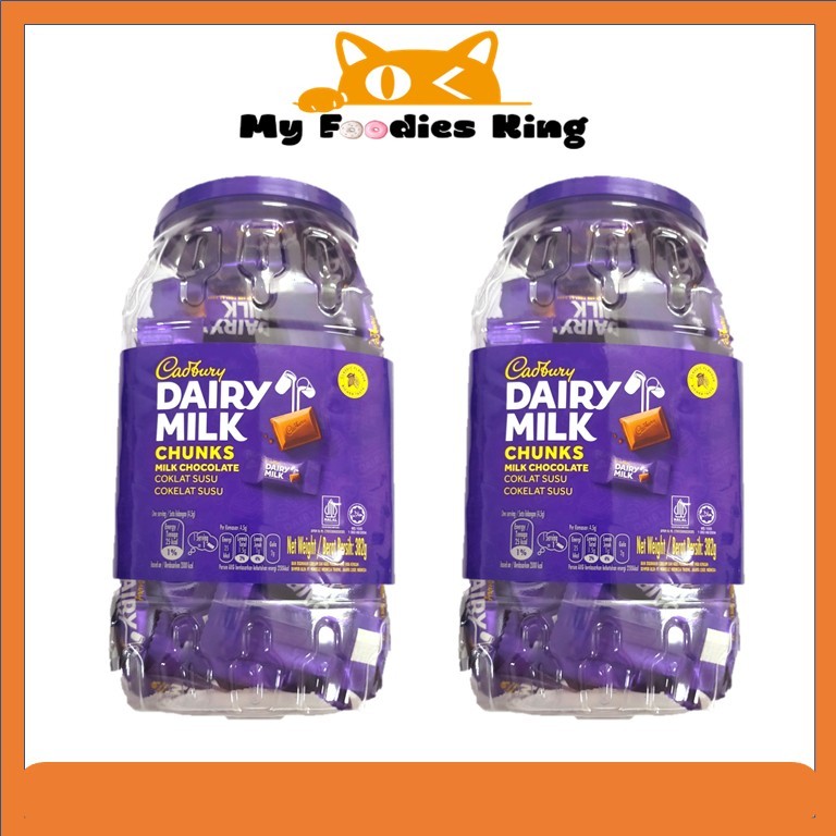 382g Cadbury Dairy Milk Chunks Milk Chocolate [ My foodies King ...