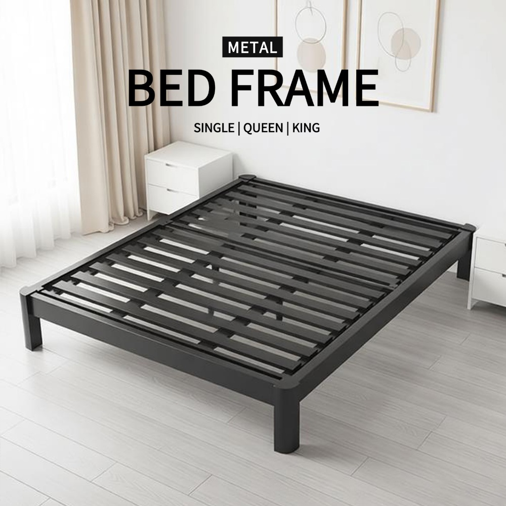 READY STOCK rangka katil logam Metal Bed Frame Queen size Heavy Duty ...
