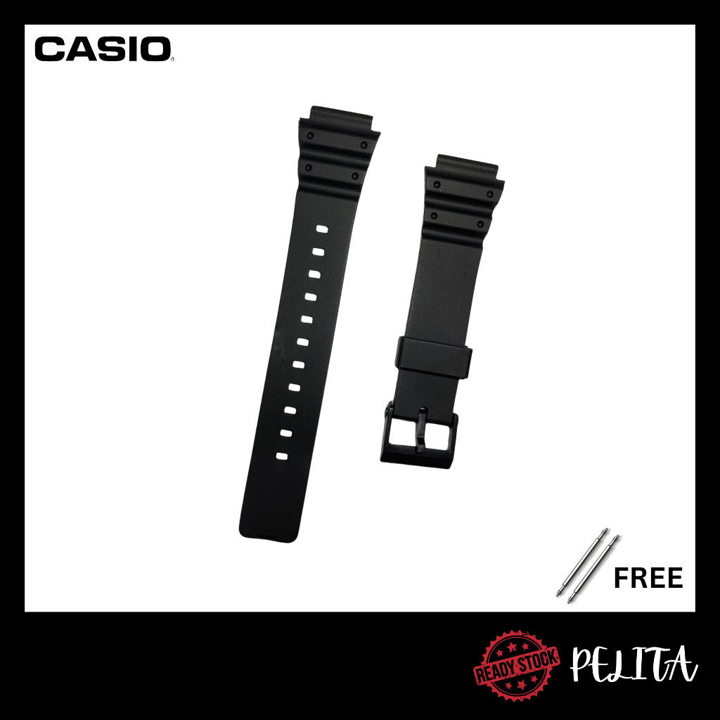 Casio MRW-200H Strap 18mm PU (Free Spring Bar) | Shopee Malaysia