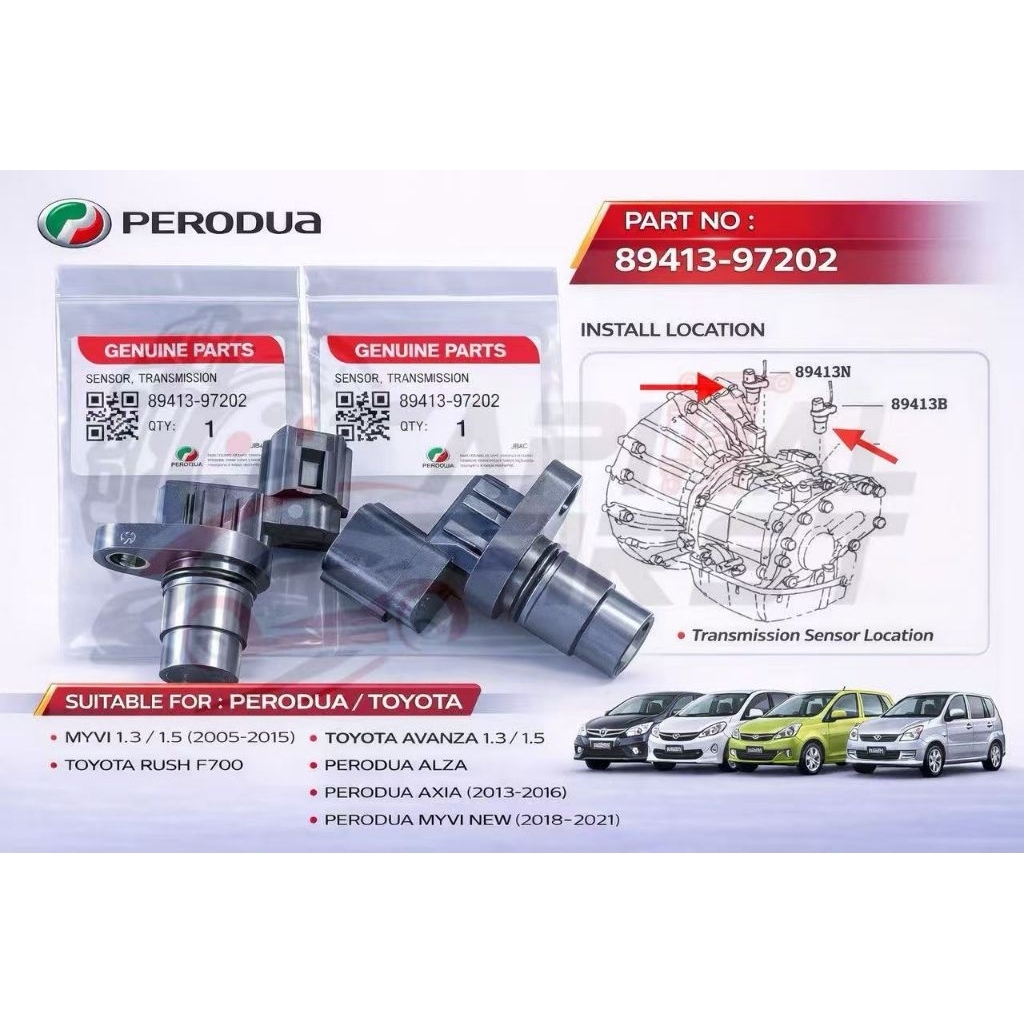 PERODUA MYVI 1.3, AVANZA 1.3,1.5 RUSH KEMBARA DVVT AXIA 2013>16 ALZA ...