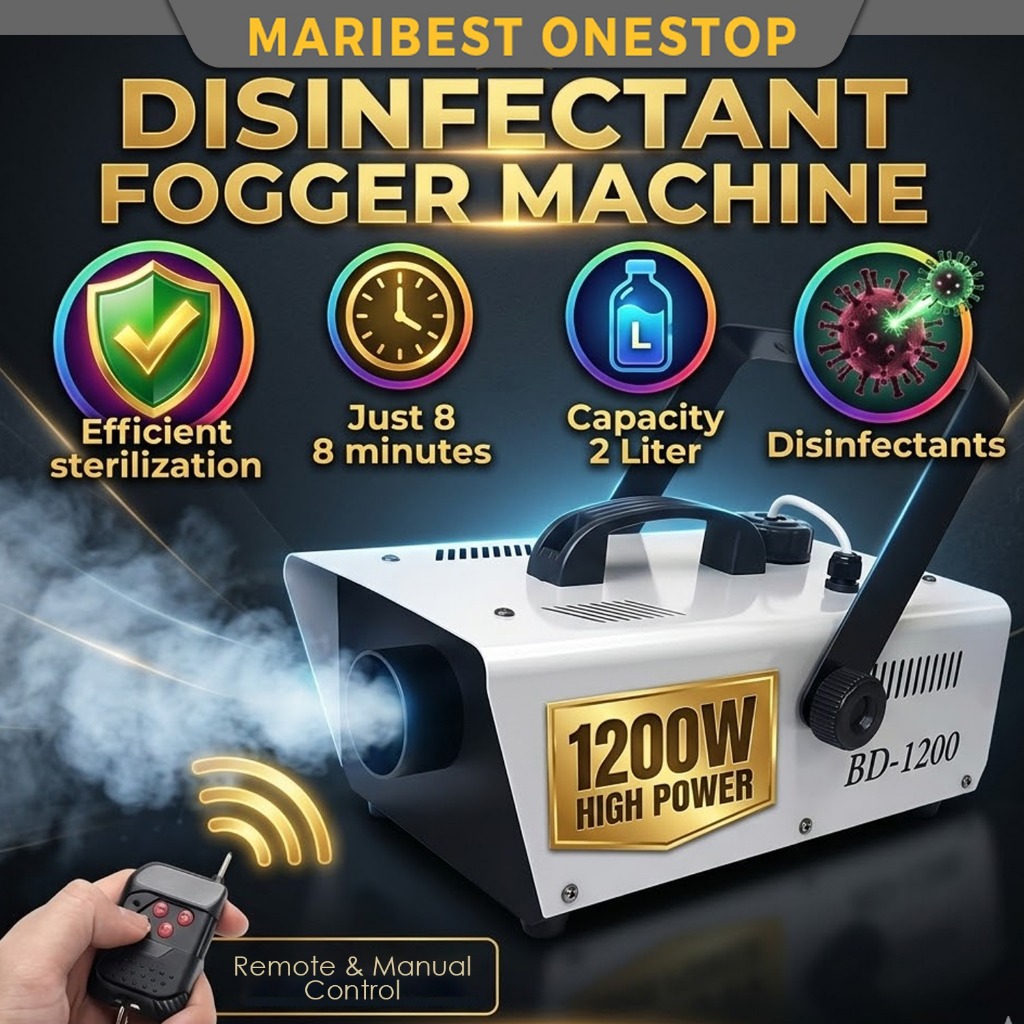 SUNTEN 1200W DISINFECTANT FOGGER NANO FOGGING MACHINE SMOKE | Shopee ...