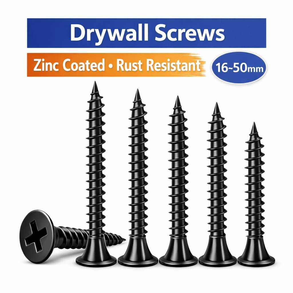 Drywall Screw 20/25/30/35/40/50mm Self Tapping Screw Gypsum Board Screw ...