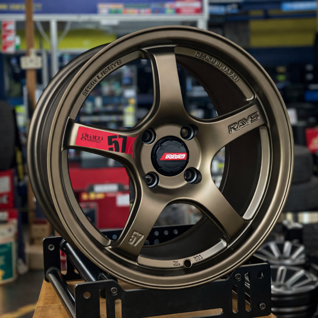 [1 SET] RAYS Gram Lights 57CR Sport Rim 15 16 17 Inch 4H100 4H114.3 ...