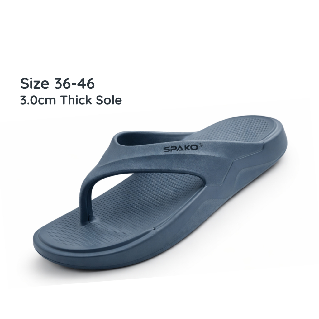 Spako EVA Unisex Soft Sandals Selipar Lelaki Wanita Tebal Lembut Tebal ...