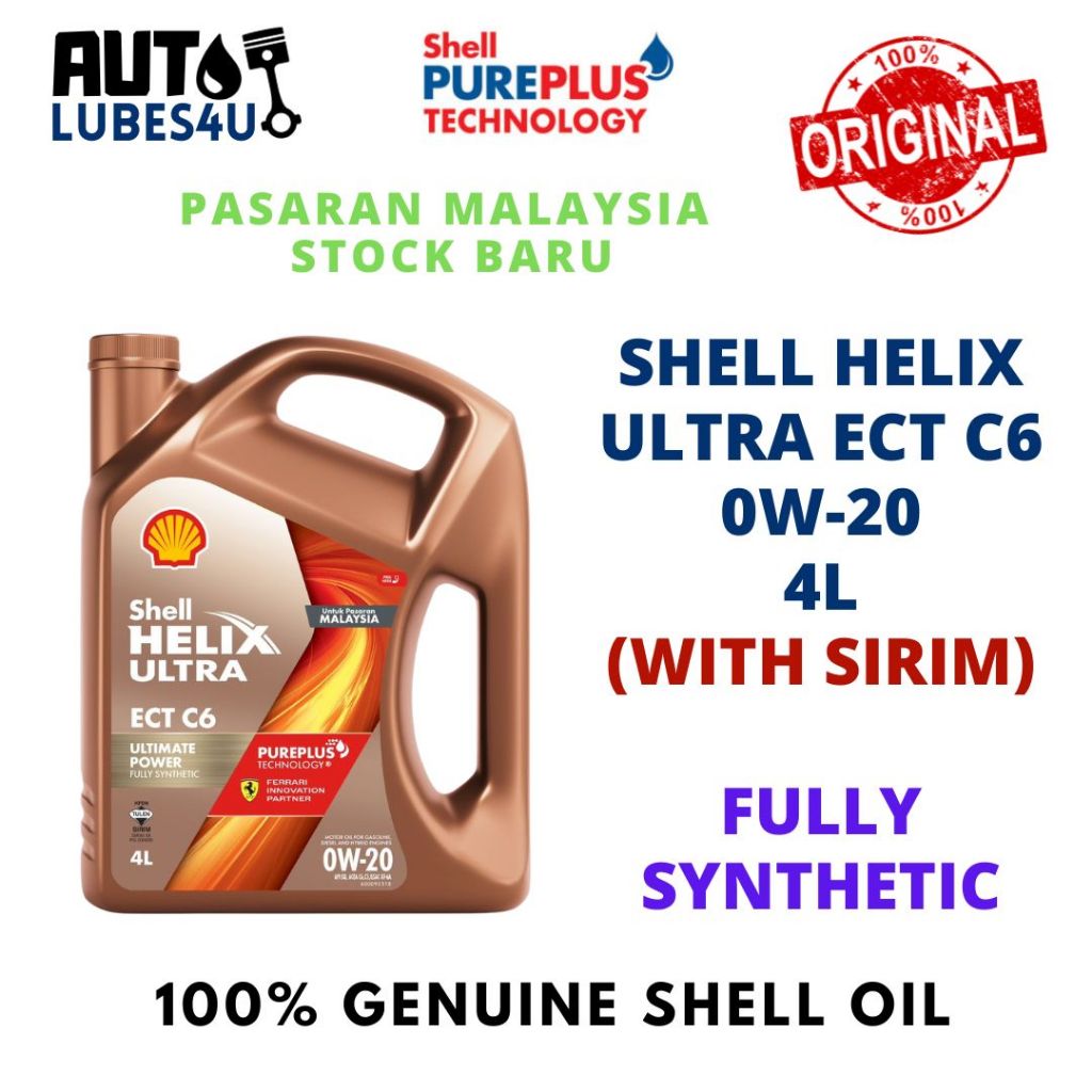 Shell Helix Ultra ECT 0W20 4L Fully Synthetic (FOC Waist Pouch) - Untuk ...