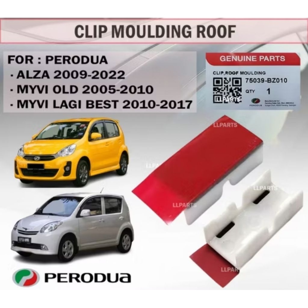 Perodua Roof Moulding Clip Myvi Alza Viva lagibest Toyota Vios Innova ...