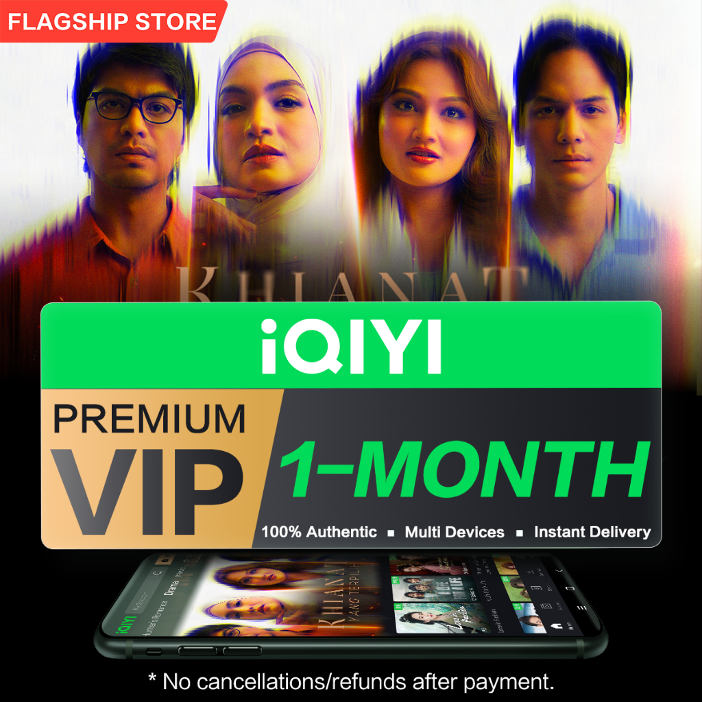 (E-Voucher) iQIYI VIP 1-Month Premium VIP, 4K Clarity + Skip Ads for ...