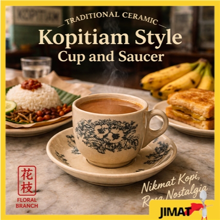 Kopitiam Style Traditional Cup And Saucer | Shopee Malaysia