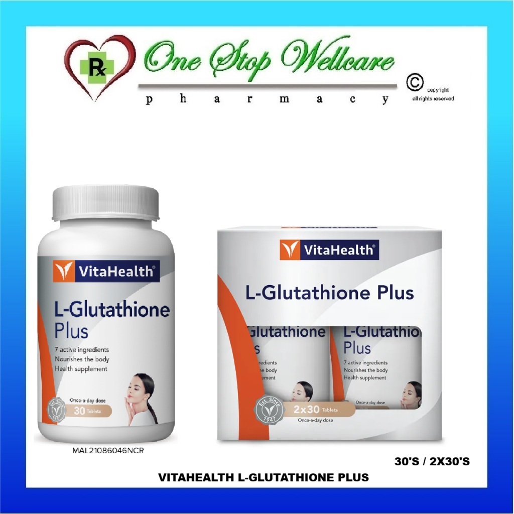 l-glutathione plus vitahealth malaysia 30'S / 2X30'S (EXPIRY:11/2027) Size:60 Softgel Capsules
