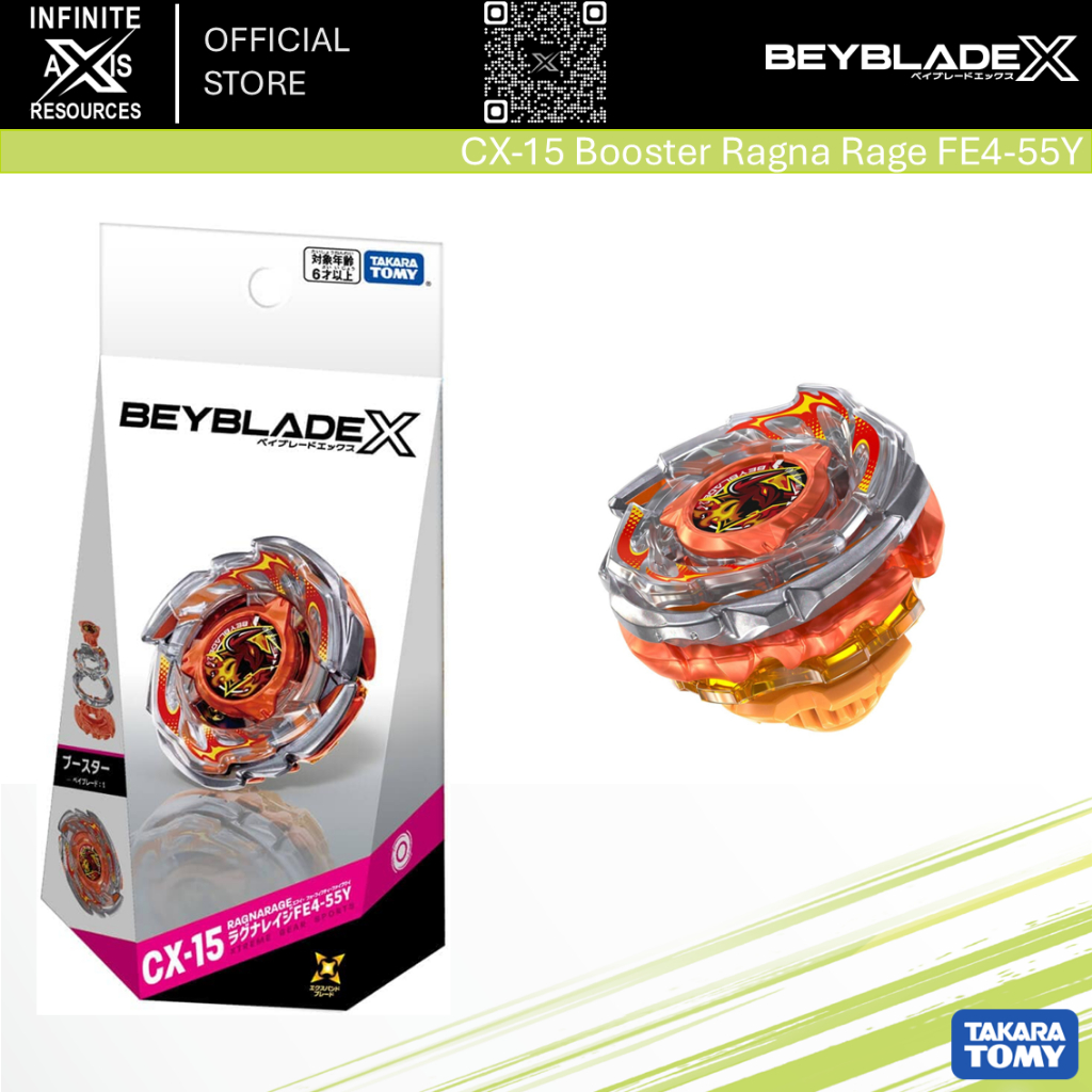 [READY] BEYBLADE X CX-15 Booster Ragna Rage FE4-55Y | Shopee Malaysia