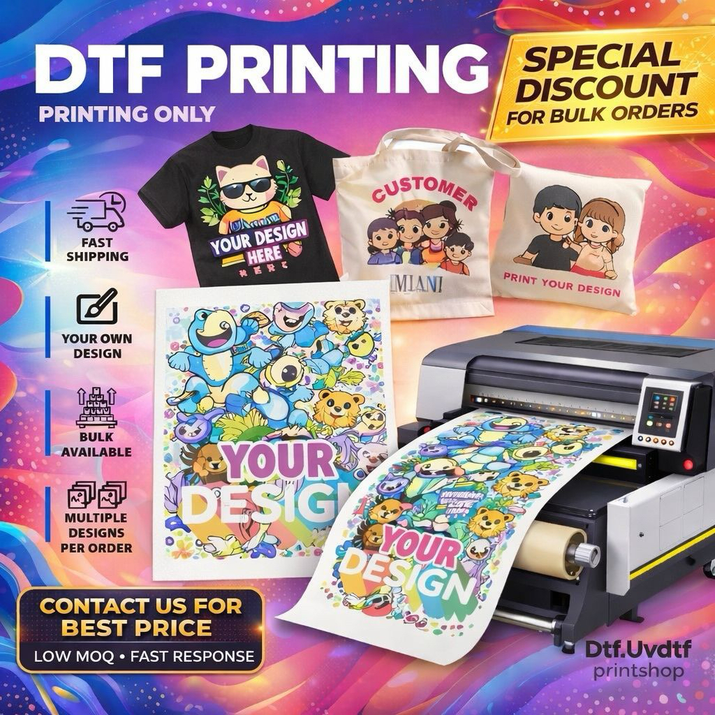 Dtf printing Heat Transfer Film for T-Shirt, Hybrib Print, DTF print ...