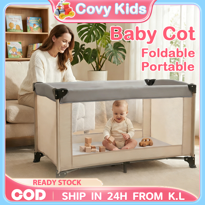 Baby Cot Portable Foldable Travel Cot for Home Outdoor Katil Bayi Lipat ...